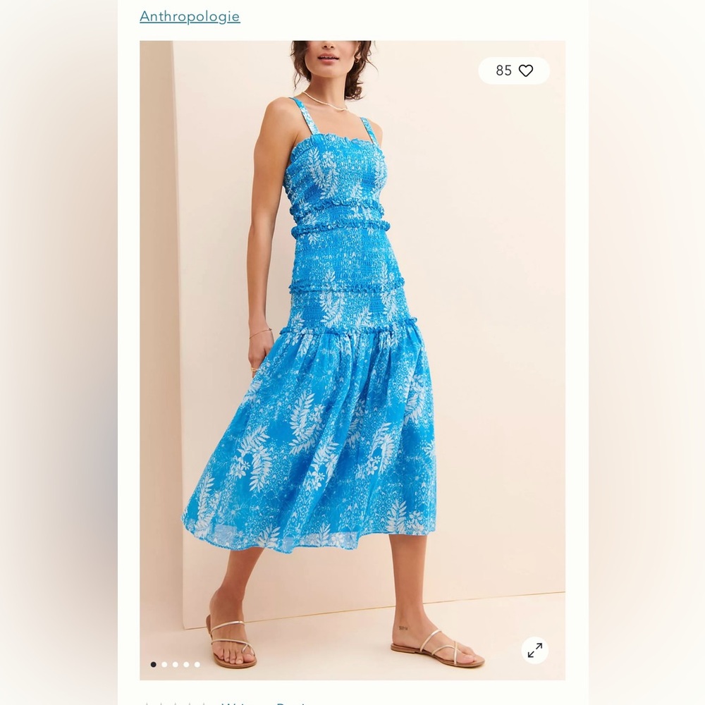 Steele Kenzie Anthropologie Smocked Dress